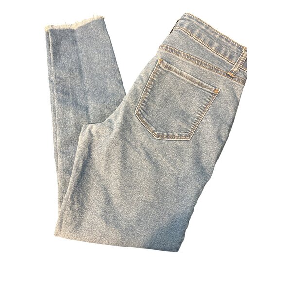Tinseltown Skinny Jeans Light Blue Raw Hem Ankle Size 7/28 Womens Denim - Picture 5 of 6